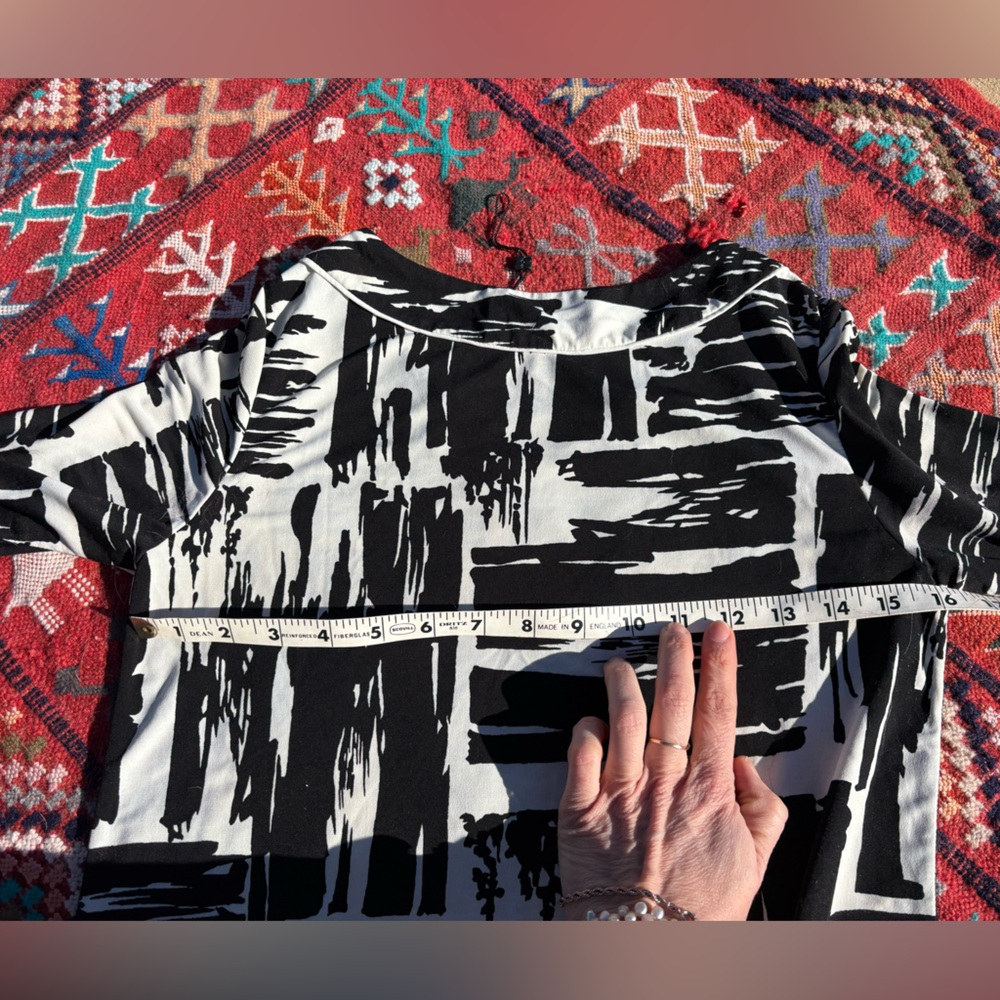 Bcbgmaxazria Monochrome Patterned Shift Dress - image 3